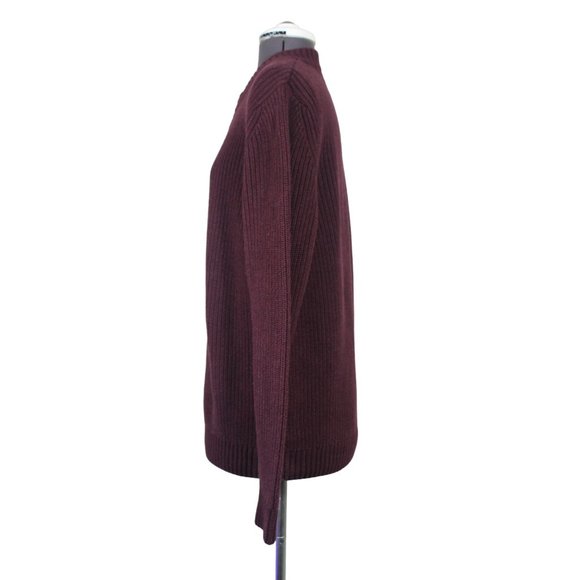 Duluth Trading men's chunky knit burly two‎ button retirement Henley sweater M - Picture 2 of 10